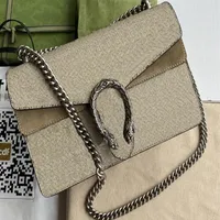 Realfine888 Bags 5A 28cm 400249 Dionysuss Canvas Shoulder Handbags For Women With Dust Bag203G