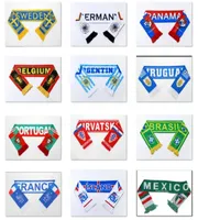 2022 Soccer Collectable National Teams Scarf Football fans scarves Mexico Argentina Brazil Spain Japan Germany Switzerland Croatia3175083