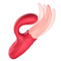 Sex Toy Massager Ourinas nya Full Court Flower Tongue 4: e generationens dubbla vibration Multifrontvibrator Kvinnlig onanator