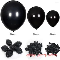 Украшение вечеринки 5-36 дюймовые черные латексные воздушные шары круглый арта