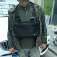 Сумки для талии хип -хоп сундук для мужчин Канье Риг Функциональная упаковка нейлоновая тактическая уличная одежда