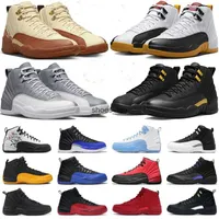 12s men basketball shoes jumpman 12 mens trainers Black Taxi Flu Game Hyper Royal Royalty Nylon Michigan Gym Red sports sneakers