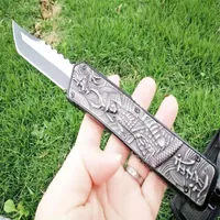warrior hellhound 440C blade double tactical automatic auto pocket folding edc knife camping hunting knives xmas gift for man222A