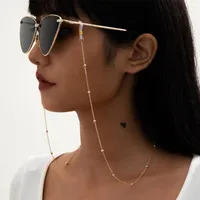 Lunettes de soleil Frames Chaînes de masquage pour femmes multiples lunettes de cristal en cristal en acrylique 2022 bijoux de mode en gros