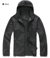 드롭 여름 여성 남성 브랜드 레인 재킷 코트 야외 캐주얼 후드 바람 방해 및 방수 선 스크린 페이스 코트 blac4233461