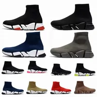 2023 Fashion Boots Speed 1.0 Designer boots Sock shoes men women casual shoes trainer socks boot speeds runners runner Knit Walking triple Black White Sports