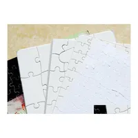 Produkty papierowe A5 Rozmiar DIY Sublimacja Puzzle Puste łamigłówka Jigsaw Ogrzewanie Przelew Transfer Lokalny Prezent powrotny dla miłośników Drop Dhso5