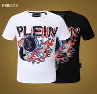 Plein Bear T Shirt Mens Designer Tshirts Ropa de marca Rhinestone Skull Men camisetas clásicas de alta calidad Hip Hop Streetwear TS7804715