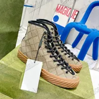 متشابك للرجال G مصمم أحذية رياضية عالية أعلى Tortuga Maxi Monograms نمط النعل مسطحًا من المطاط الوحيد الدانتيل الدانتيل جولة منخفضة من Top Top Ace Trainer Sports Shoe