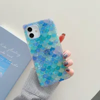 Caixa de telefone Bling de designer de moda Yezhou para Samsung S21ultra Note20 iPhone13 Gradiente de cor Padr￣o quadrado de colora￧￣o com tudo inclu￭do Apple 12 Shell protetor