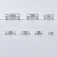 Metal Aluminium Bottle Tins Lip Balm Containers 5ml 10ml 15ml 20ml 30ml 40ml 50ml 60ml 80ml Empty Jars Screw Top Tin Cans