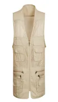 Men039s Pographer Vest MultiPockets Cheap Vests Outdoor Shooting Hunt Waistcoat Vest Walking Travel plus size S4XL4640464