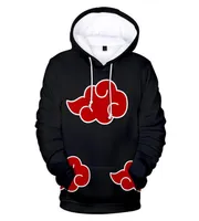 Japón Anime Naruto Akatsuki Red Cloud 3d Print Hoodie para hombres Stadeded Swinter Fashion Winter Fashion Casual Supruit Cool Tops5524056