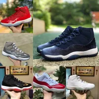 Jumpman Jubilee 11 Casual High Basketball Shoes Men Women 11S COOL GREY Legend Midnight Navy Space Jam Gamma Blue Playoffs Bred Concord 45 Low Columbia Sneakers S21