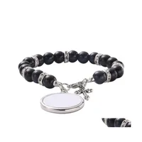 Sublimation Sublimation Rosary Metal Jewelry Bracciale Transfer Cross Cross Ding Ding Ding Drop Dropsed Home Garden Festive Supplies EV DH9VQ