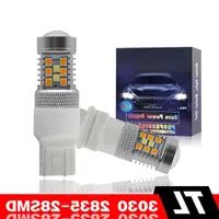 Dual Color 1157 BAY15D 3157 7443 T25 LED Bulbs White Yellow 28SMD 3030 2835 Lamp Auto Car Turn Signal Lights DRL 6500K