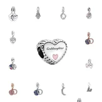Silver Ckk Fit Pandora Bracelets Mother Daughter Heart Charms Sier 925 Original Beads For Jewelry Making Sterling Diy Women Q0225 74 Dhzux