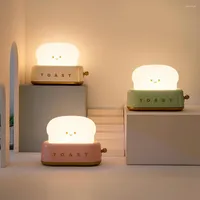 مصابيح ليلية مصباح طاولة الخفيفة الإبداعية صانع الخبز LED USB محفوظة للأطفال
