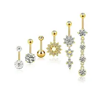 Navel Bell Knopf Ringe Neu 6 Color Piercing Body Jewelry Bauch Accessoires Charming Sexy Bar 194 W2 Drop Lieferung DHTKB