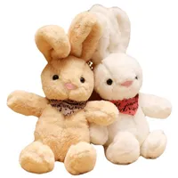 人形かわいいウサギ人形ウサギのぬいぐるみおもちゃを和らげるガールフレンドの誕生日プレゼントを与える