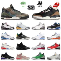Jumpman 3 3s Mens Hommes Femme Basketball shoes Chaussures Patchwork Desert ElePhant Slime Shady Rose Midnight Navy Georgetown Sports