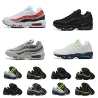 Max 95 Mens Casual Shoes Classic OG Air 95S Triple Black Wit Navy Blue Neon Soft Sole Solar Red Smoke Gray Gray Greedy 3.0 Sneakers 20th Anniversary Grape Designer Trainers