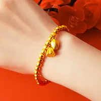 Erven van de oude lotus handreeks vrouwelijke imitatie 24k goud net rode live uitzending en je hart Shajinlianpeng armband