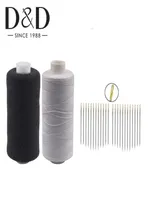 2pcs 500m Polyester Sewing Threads 12pcs A agulhas de threading agulhas de costura de tecidos de tecido de colchão DIY273D4173060