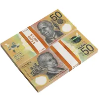 Prop aud banknotes 호주 달러 20 50 100 종이 사본 전체 인쇄 지폐 돈 가짜 독점 머니 영화 소품
