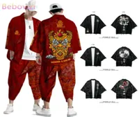 20 стилей костюм плюс размер 4xl 5xl 6xl китайский японский самурай хараджуку кимоно кардиган женщины мужчина мужски для косплей Юката Топы брюки набор x079381725