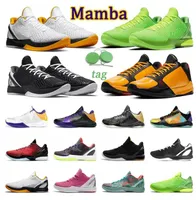 Mamba Zoom 6 Protro Men Basketball Chaussures Grinch All-Star Del Sol Mambacita Alternate Bruce Lee 5 Anneaux Lakers Mens Trainers Outdoor Sports Sneakers 40-46