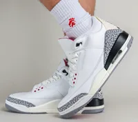 within 3 days shipout Shoes Outdoor 3 White Cement Reimagined 3S Summit Fire Red Black Grey Men Sports Sneakers Original DN3707-100