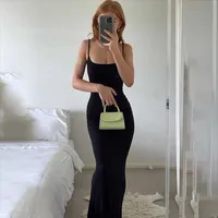 Women S Kardashian Skims Dress Casual Cap Sleeve Slim Strap Home Long