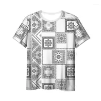 T-shirts masculins mode bandana 3d imprimé paisley t-shirt masculin t-shirt conception de style décontracté manches courtes manches estivales belles v8 v8