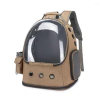 Рюкзак для питомца -кошачья пузырьковое пространство для маленьких собак и щенков путешествовать в рюкзаки дышащие прогулки на свежем воздухе на открытом воздухе