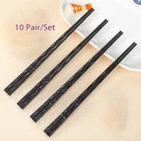 10 Par/Set Japanese Chopsticks Alloy Non-halp Sushi Food Sticks Chop Chinese Gift återanvändbar kuaizi
