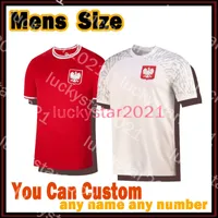 2022 Jerseys de futebol da Pol￴nia Custom Men Zalewski Zurkowski Zielinski Swiderski 5566