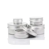 Parfumfles lege aluminium crème Jar Tin 5 10 15 30 50 100 g cosmetische lippenbalsemcontainers nagelafdeling ambachten Pot Drop levering DHM5Z
