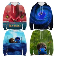 Sea Beast Hoodie harajuku pojkar flickor mode vårens hösttröjor anime tröja barn långa ärmar 4-14y