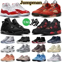 Jumpman Retro 4 11 Mens Basketball Shoes 4s Red Thunder Military Black Cat 11s Cool Grey Cherry Concord 5s Mars For Her Men Womens Trainers Sports Sneakers