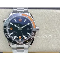 VS Factory Men's watch 43mm Orange Black Liquidmetal Bezel Ceramic Automatic Cal.8900 Movement Master Axial Watches Men Aqua Diver 600m Ocean Wristwatches