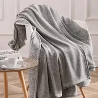 Couverture polyster de sublimation 50x60inch en jersey gris vierge couvertures en toison bricolage canapé-lit de lit fy5623 ss1223