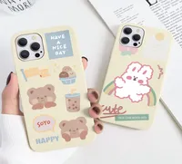 Cell phone cases Cute Bear Cartoon Rabbit Case For Xiaomi Poco F3 X3 NFC Redmi Mi Note 10 S 10T 11 9 9S SE 9A 8 8T 7 5 Lite Pro Ma4867508