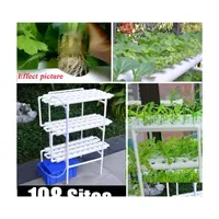 Planters Pots 108/36 Holes Hydroponic Pi Site Grow Kit Water Cture Planting Box Garden System Nursery Pot Rack 220V Drop Delivery Dhw6F