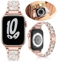 Cinturini da guardia di lusso per Apple Watch Ultra 49mm Band 8 41mm 45mm 4044mm 3842mm Donne Diamond Bande Fit Iwatch Series 7 6 SE 53360205