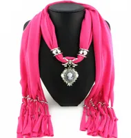 Newest Fashion Scarf Direct Factory Jewelry Tassels Scarves Women Beauty Head Necklace Scarves From China2670224