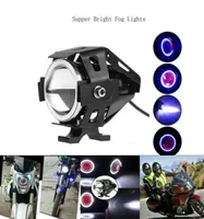 125W Motorcykelstrålkastare med Switch Motorbike Auxiliary Spotlight U7 LED Motor Driving Strobe Flashing DRL Lights för ATV UTV T1211815