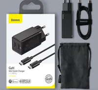 Baseus Gan 45W Charger USB para iPhone 12 Samsung Xiaomi Tel￩fono m￳vil Cargo 40 30 QC SCP Fast Carger PD USB Tipo C CARGE5982833