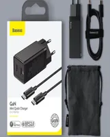 Baseus Gan 45W ładowarka USB na iPhone 12 Samsung Xiaomi Telefon komórkowy Szybki ładunek 40 30 QC SCP Szybka ładowarka PD USB typ C Charge5100837