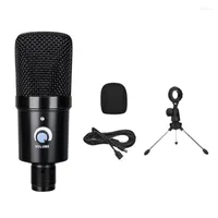 Microphones Home Game USB Condenser Dynamic Microphone Mic With Mini Tripod Stand For PC Laptop Games Recording Broadcast Live